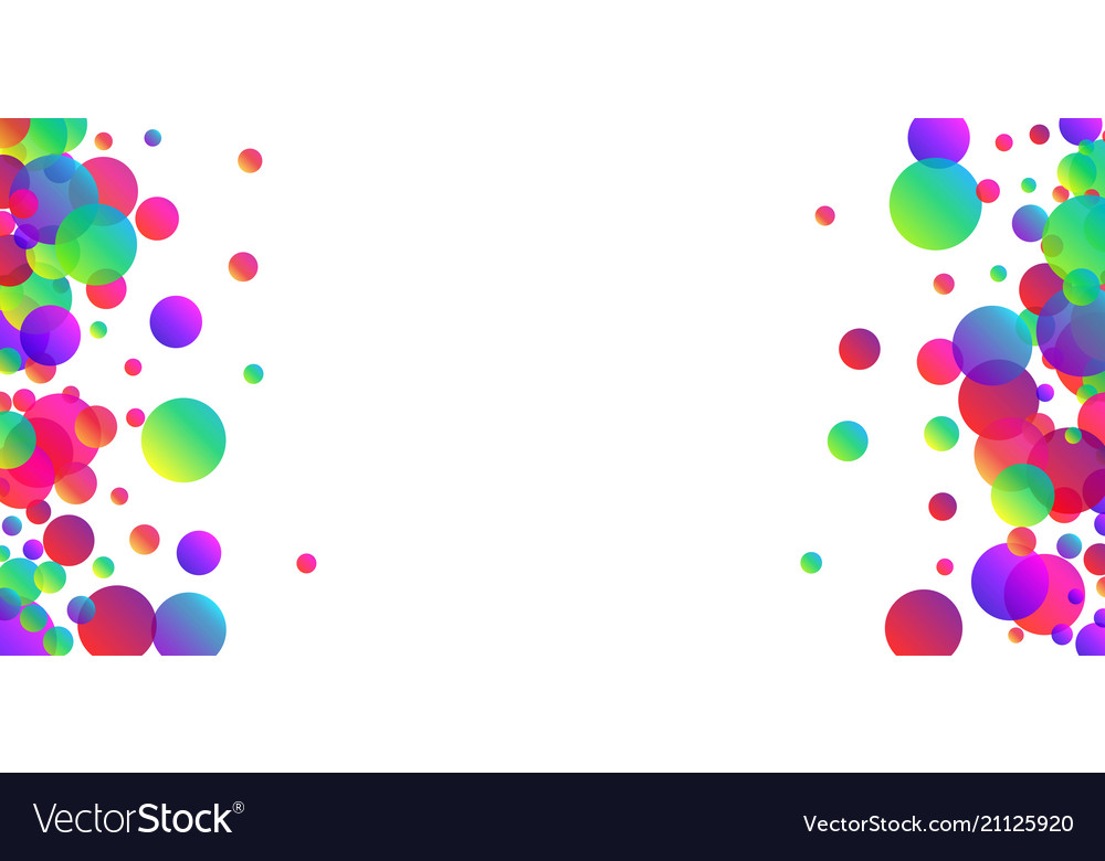 White background with colour confetti Royalty Free Vector