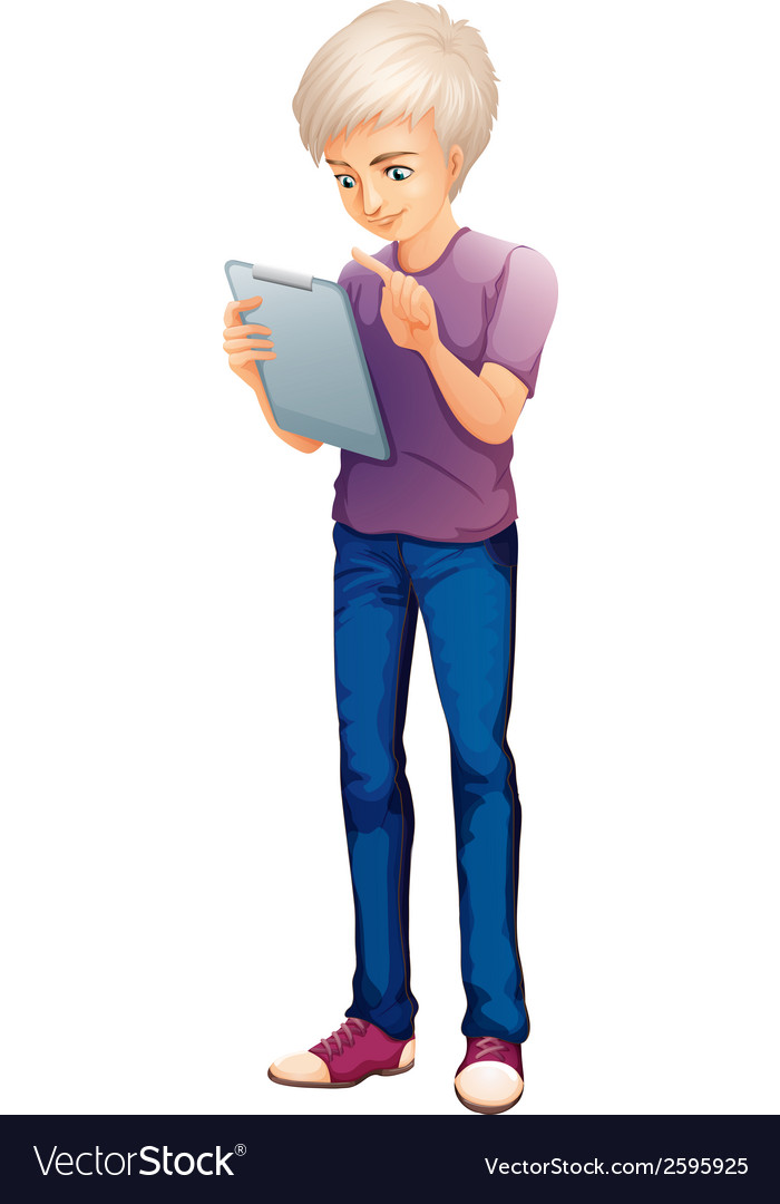 A man using gadget