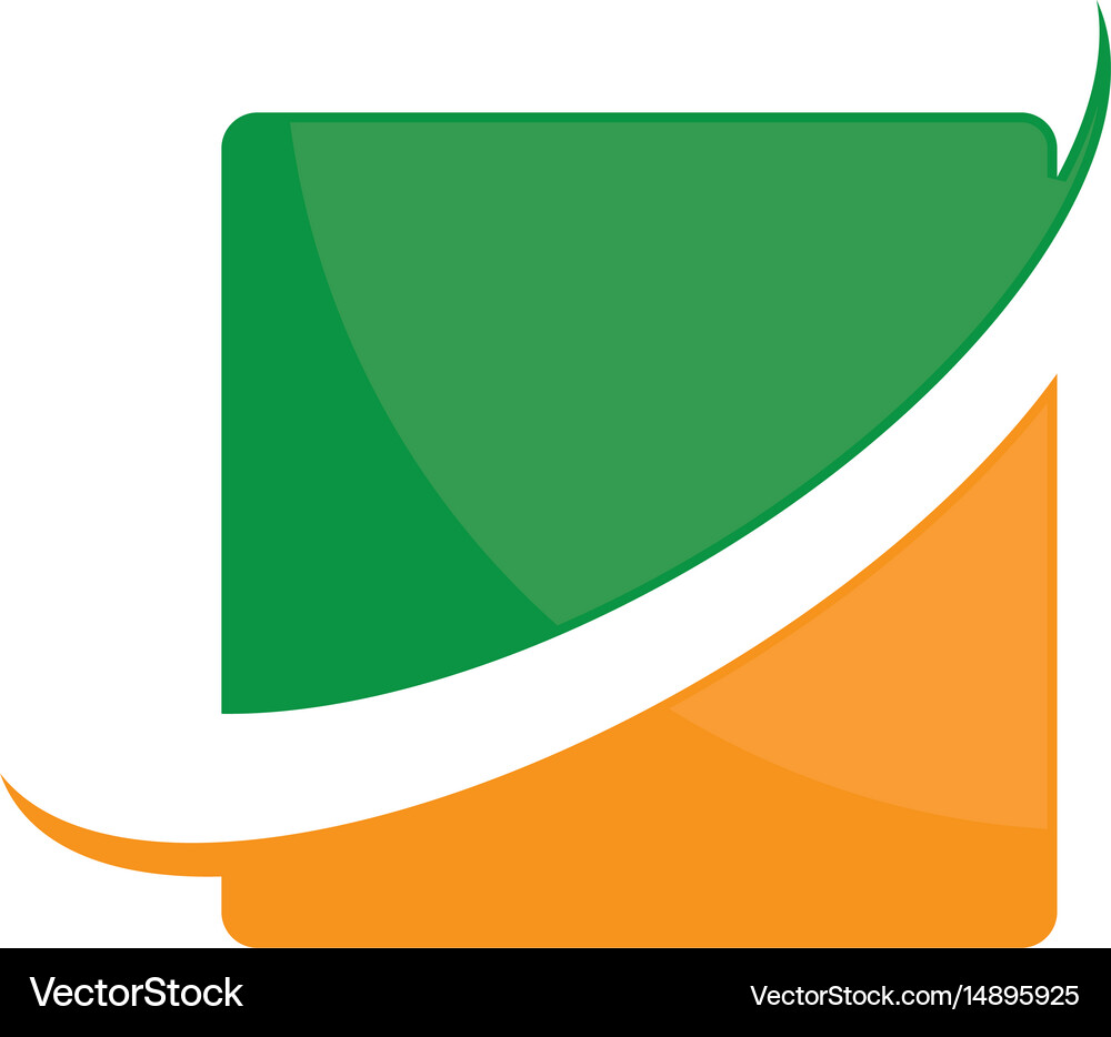 Abstract square logo image Royalty Free Vector Image
