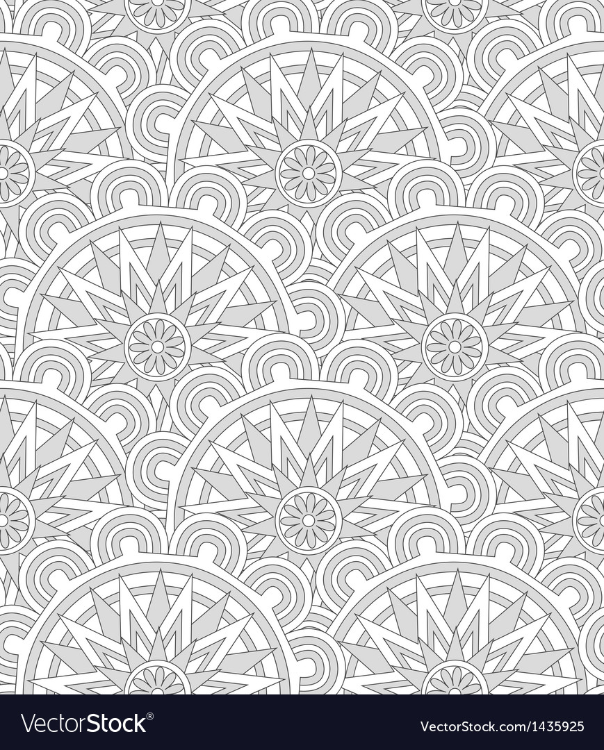 Ethnic shell seamless pattern