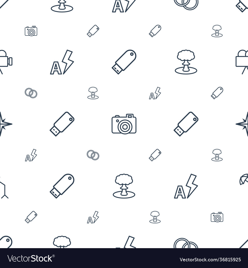 Flash icons pattern seamless white background