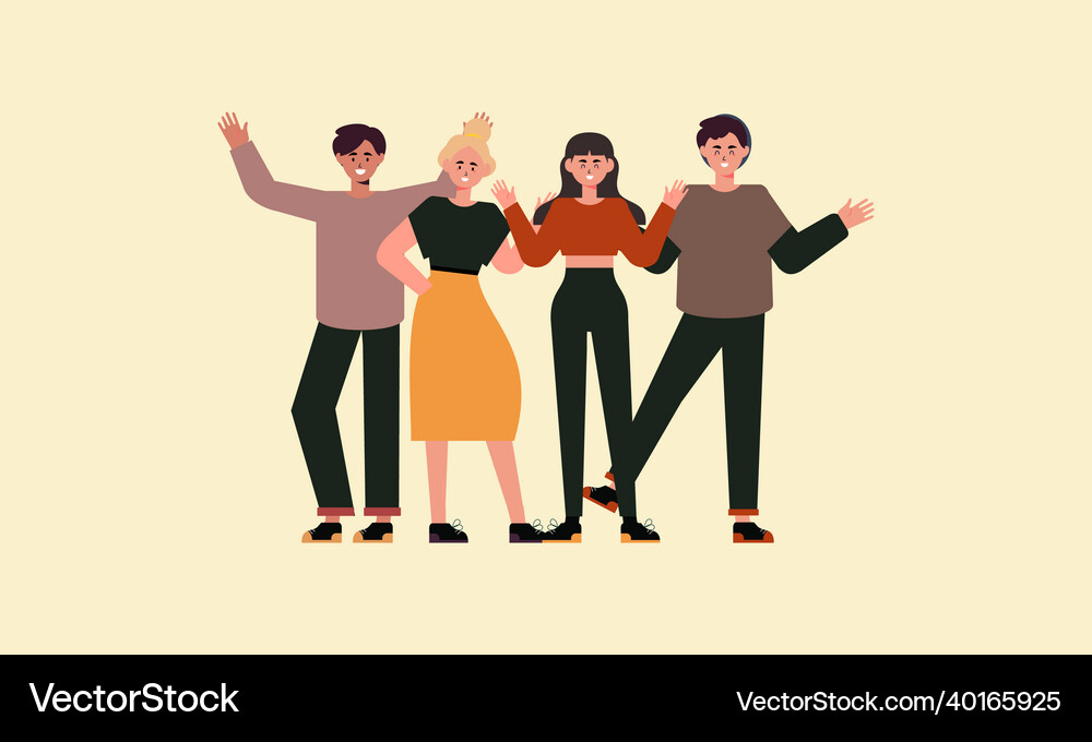 Group of people set Royalty Free Vector Image - VectorStock
