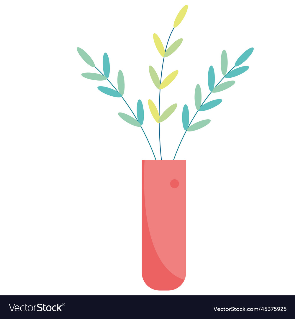 Isolated colored indoor plant icon