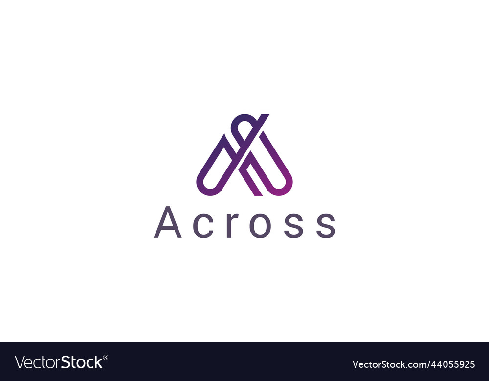 Letter a minimal business logo design