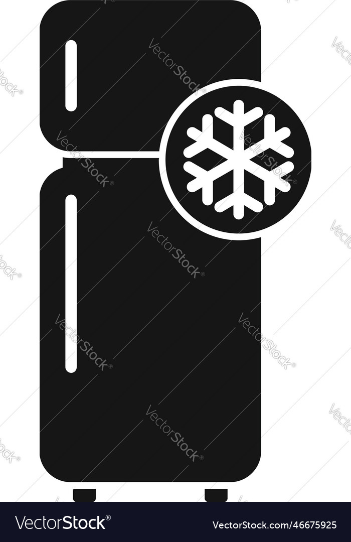 Refrigerator freezer icon simple repair Royalty Free Vector