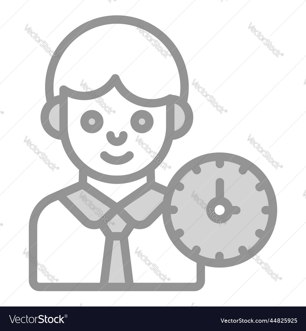 Schedule icon user interface as a simple sign