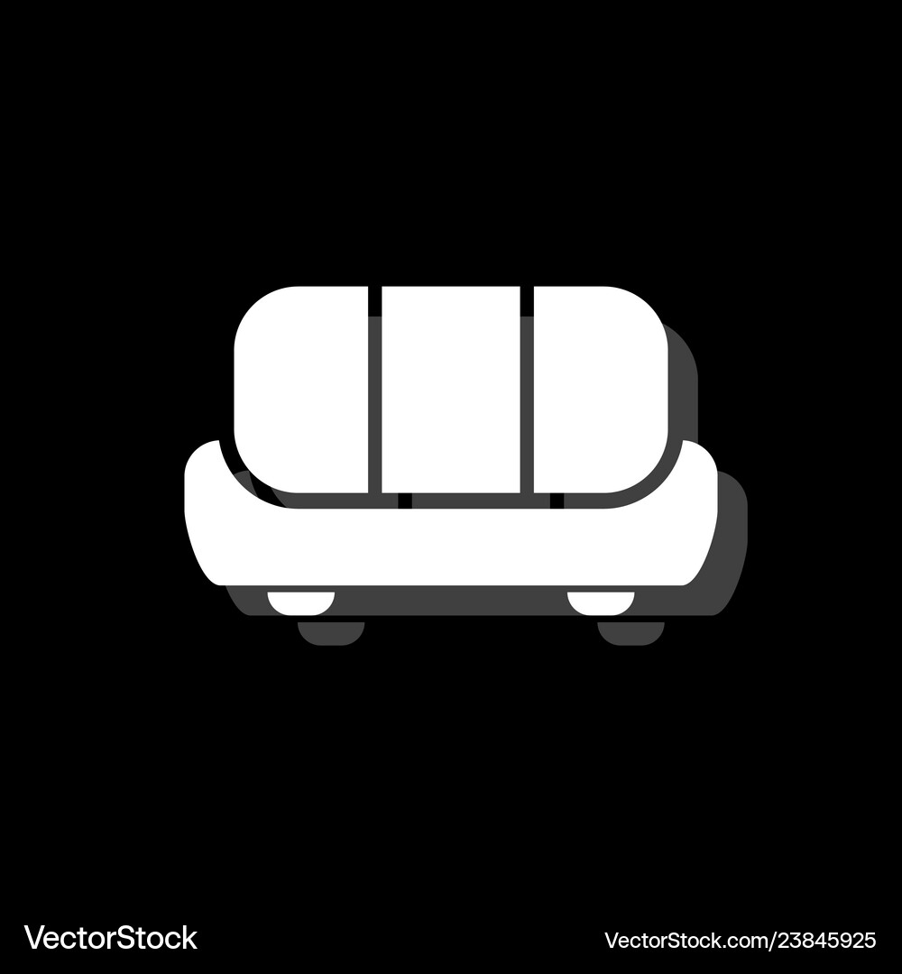 Sofa icon flat Royalty Free Vector Image - VectorStock