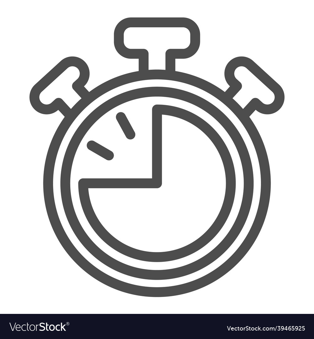 Stopwatch with buttons 45 seconds timer vector image Stopwatch with buttons 45 seconds timer