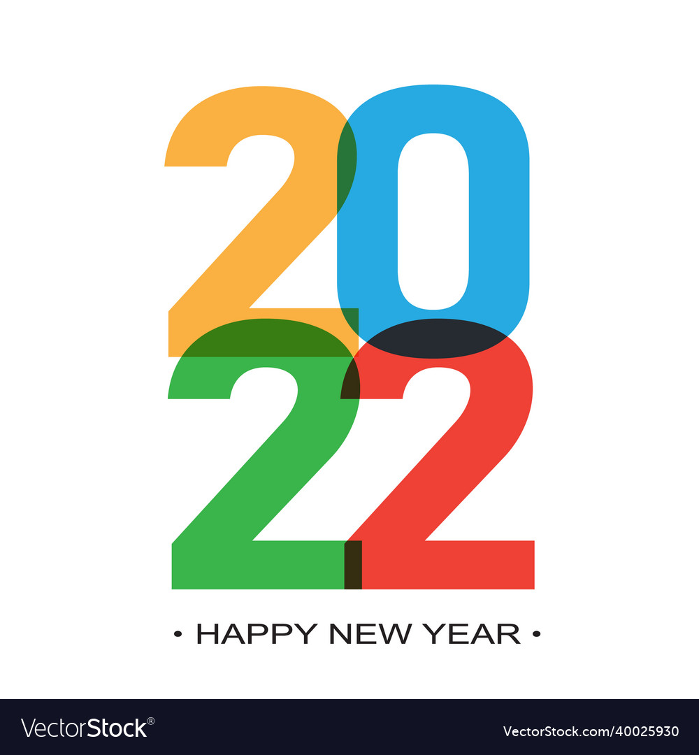 2022 new year background festive premium design Vector Image