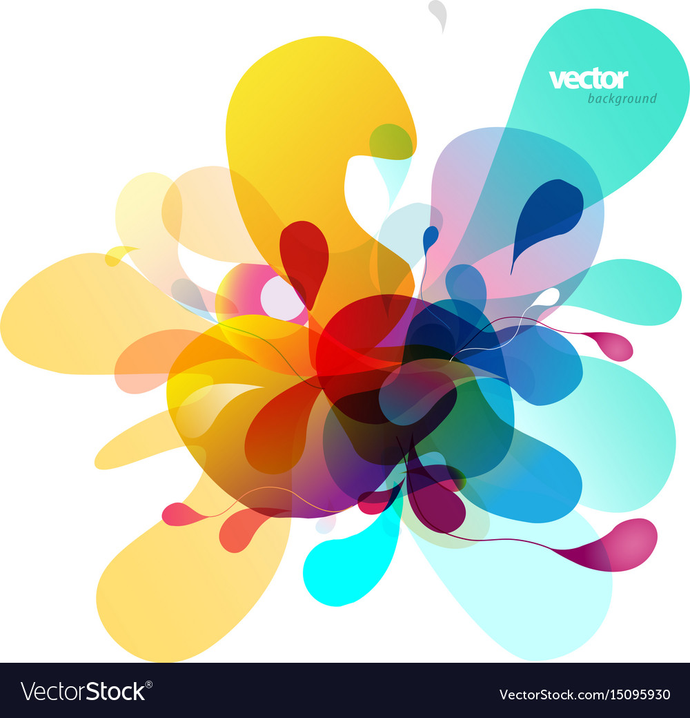 Abstract colored background with circles