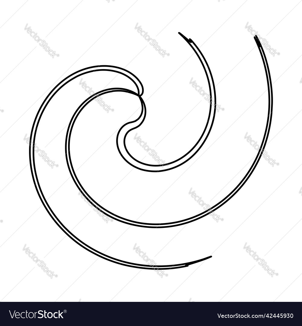 Abstract spiral swirl twirl design element helix vector image Abstract spiral swirl twirl design element helix