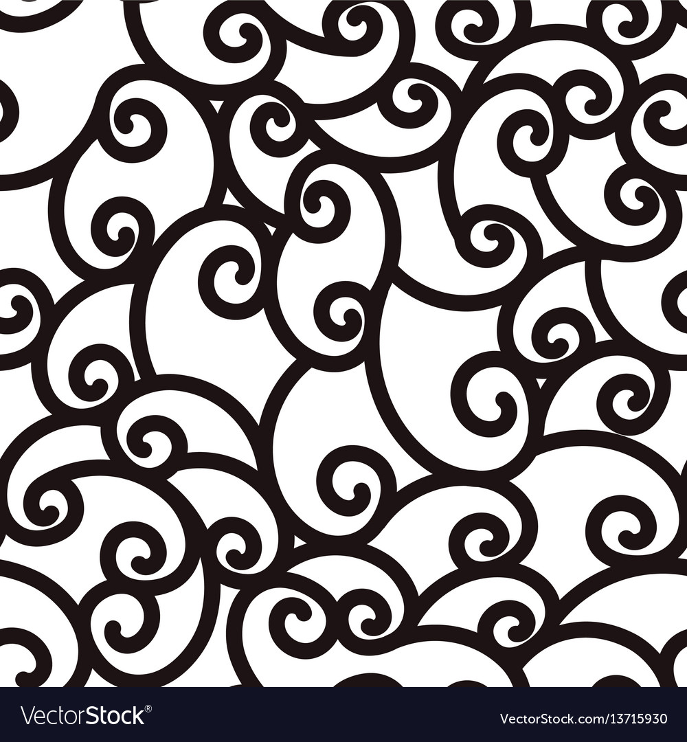 Abstract Swirling Lines Pattern