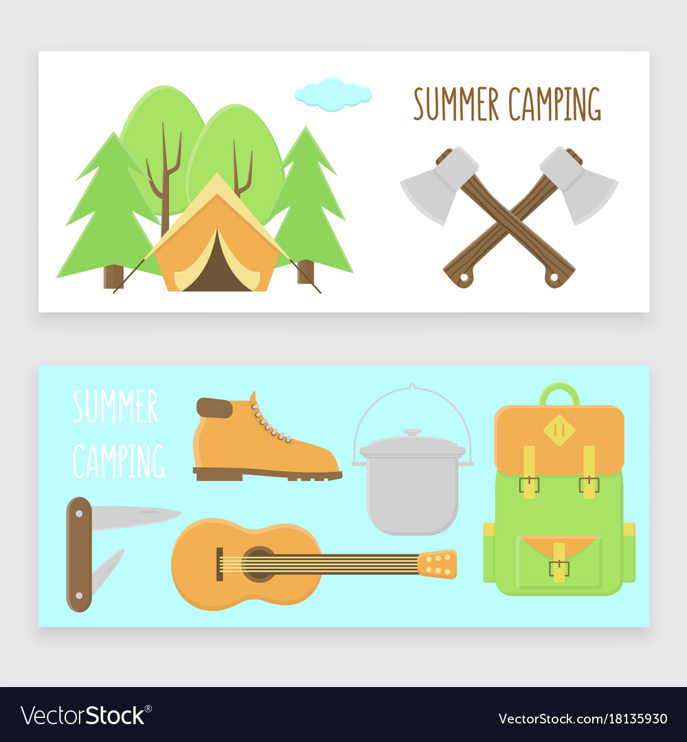 Camping banner