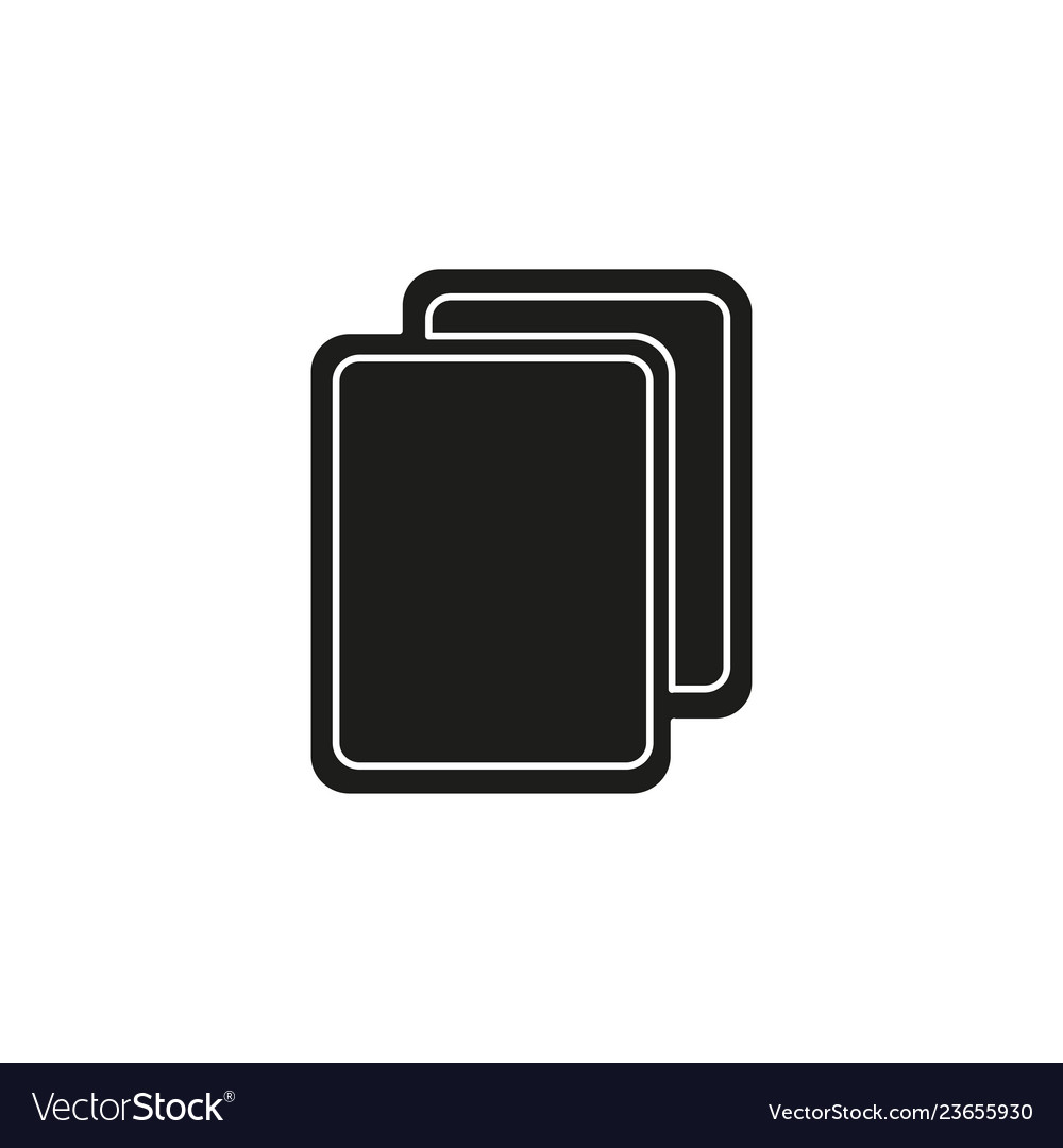 Copy or duplicate document icon - web page symbol