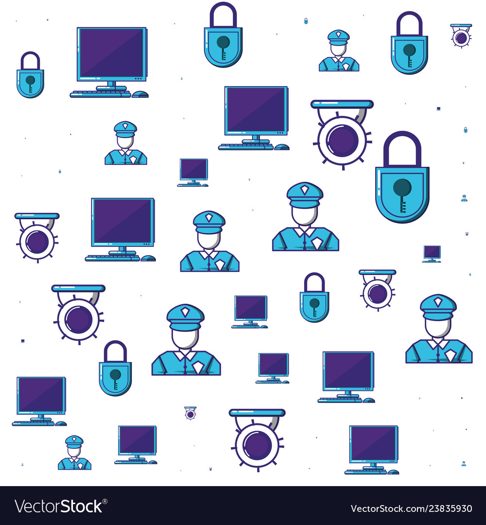 Cyber security pattern background