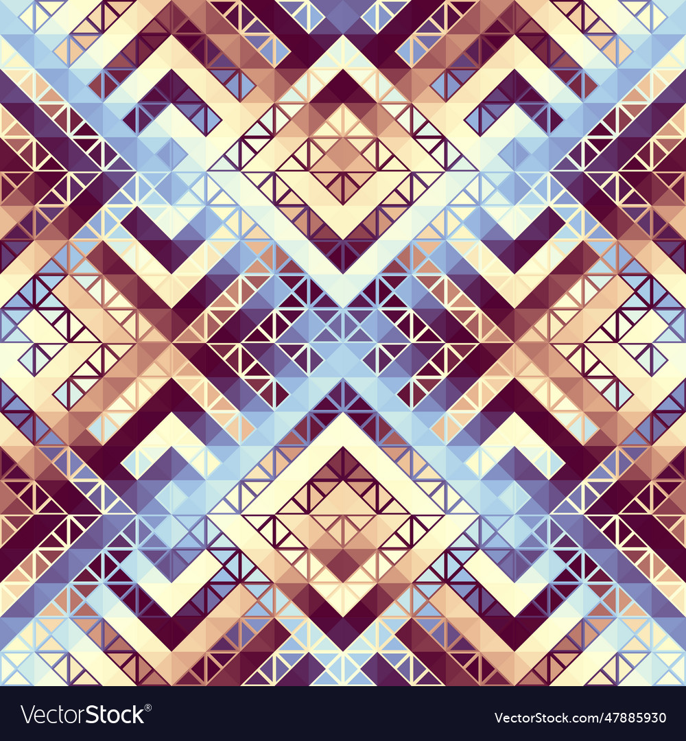 Geometric abstract triangles pattern seamless vector image Geometric abstract triangles pattern seamless