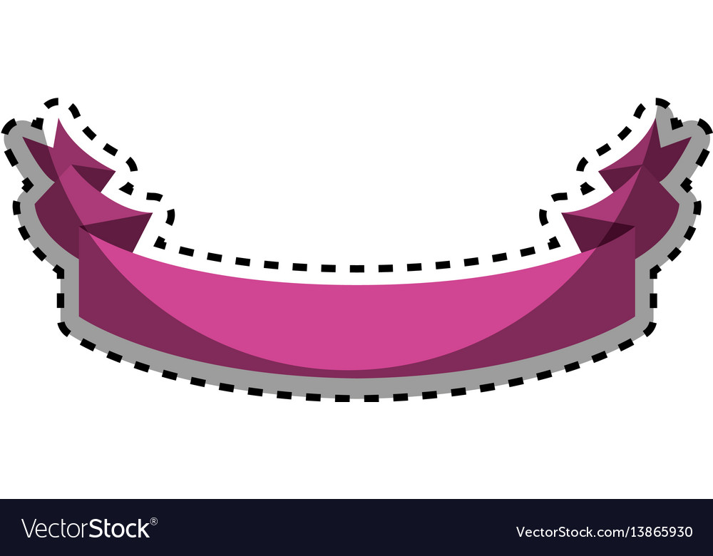 Pink ribbon decoration design Royalty Free Vector Image