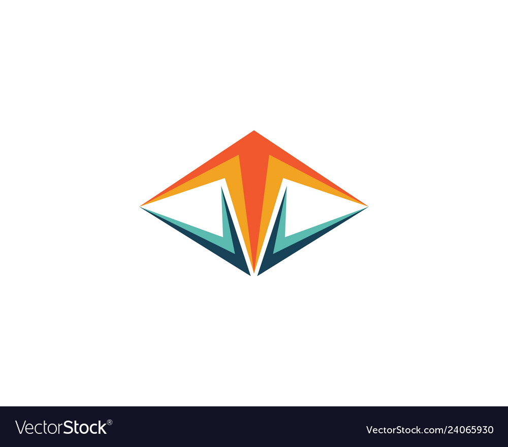 Pyramid logo and symbol business abstract design