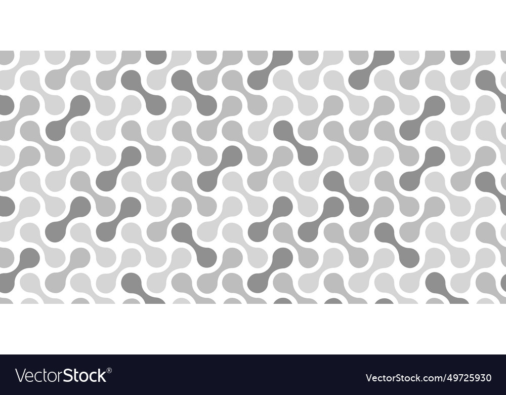 Seamless pattern with circle connect shape vector image Seamless pattern with circle connect shape