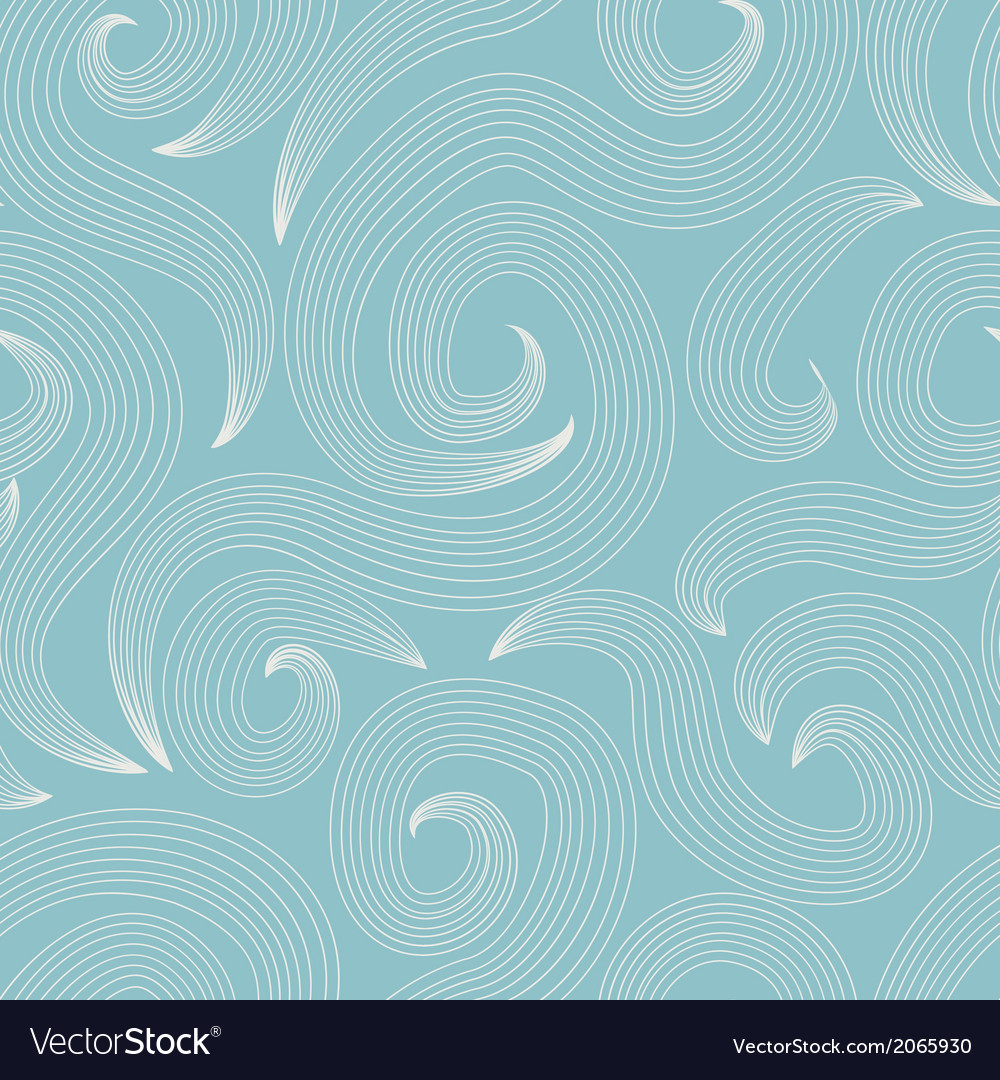 Seamless pattern with spiral elements