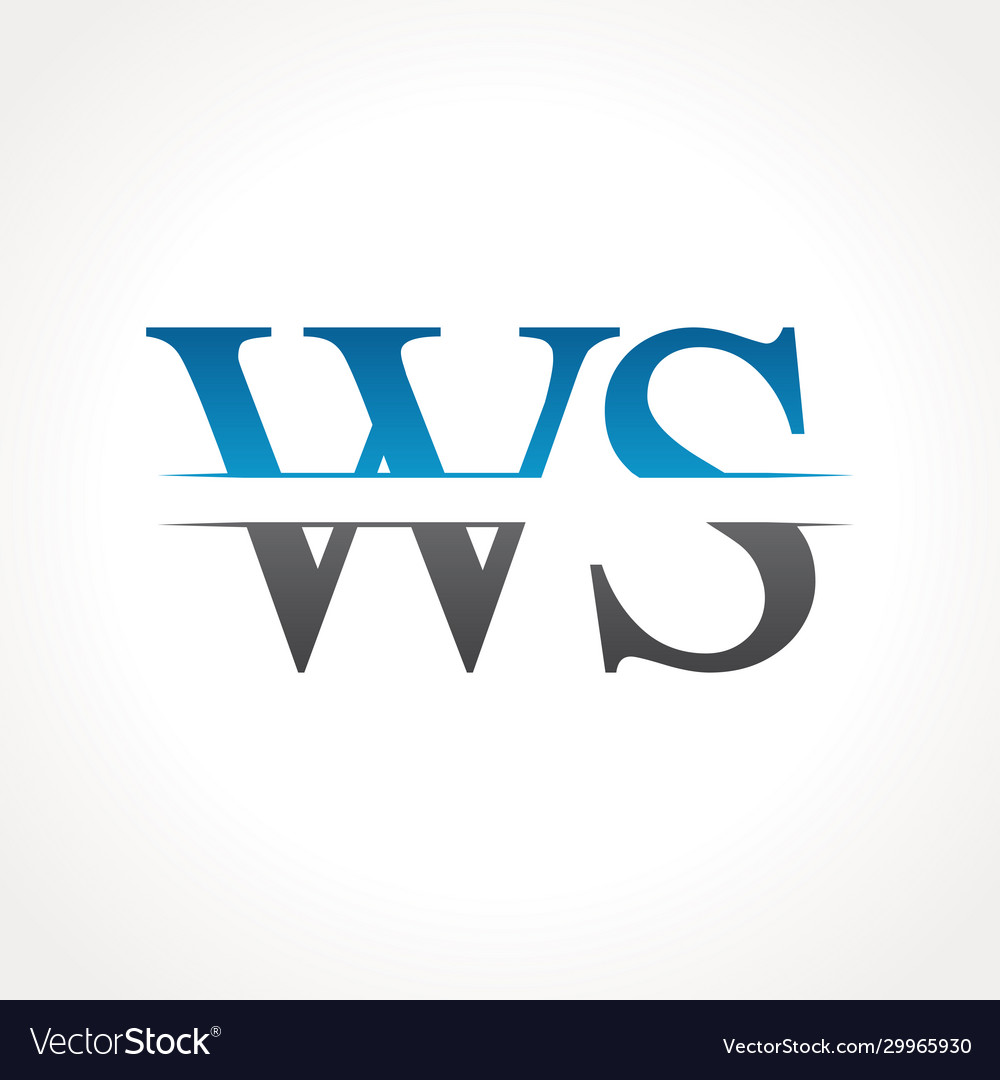 WS Initial Logo - Linked Monogram