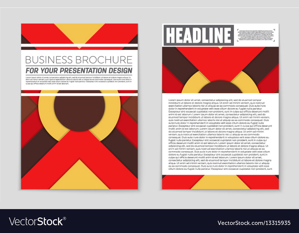 Abstract layout background set for art