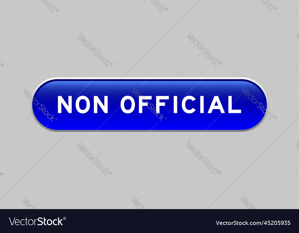 Blue color capsule shape button with word non Vector Image Blue color capsule shape button with word non