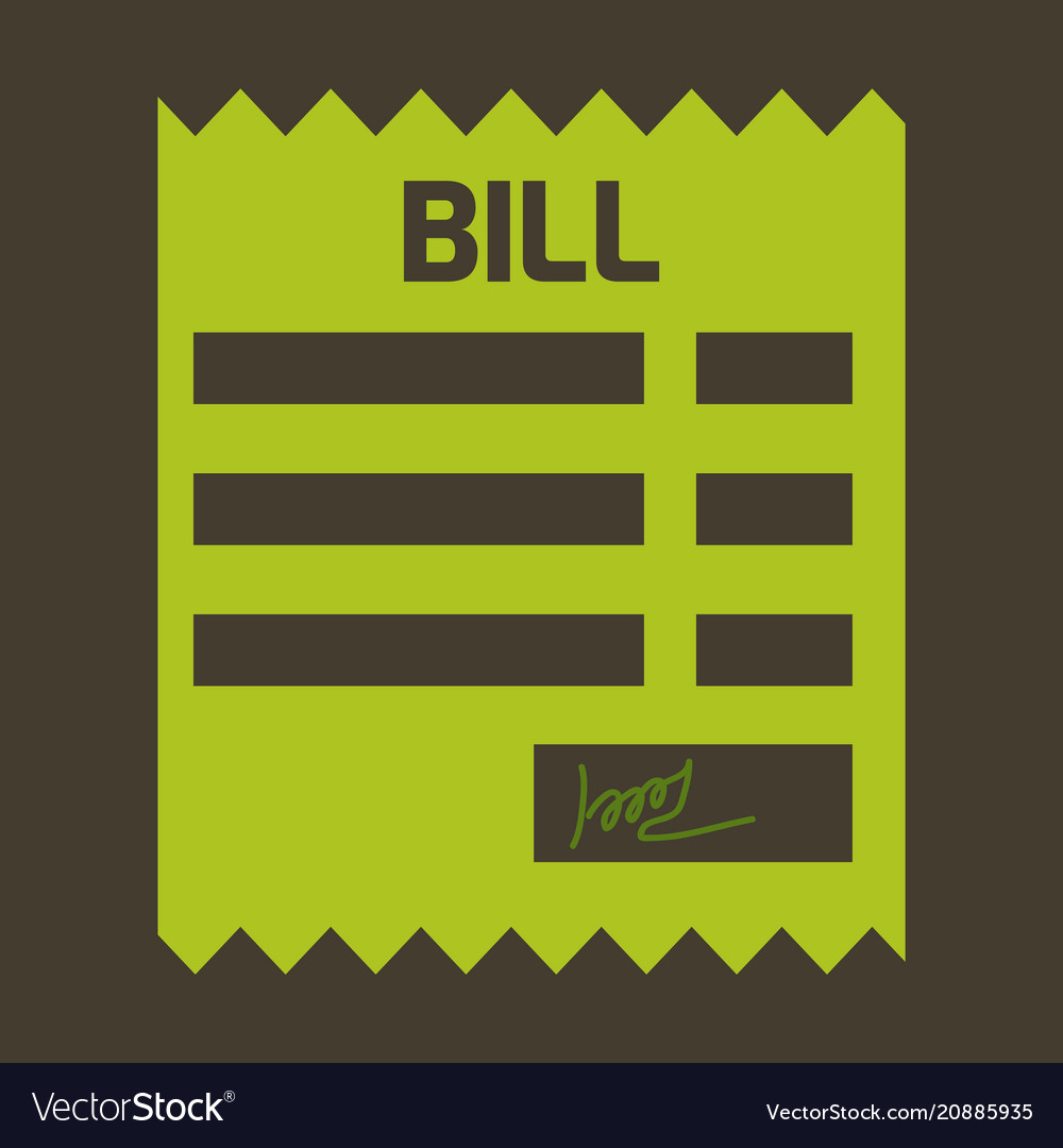 Document with signature and text isolated flat