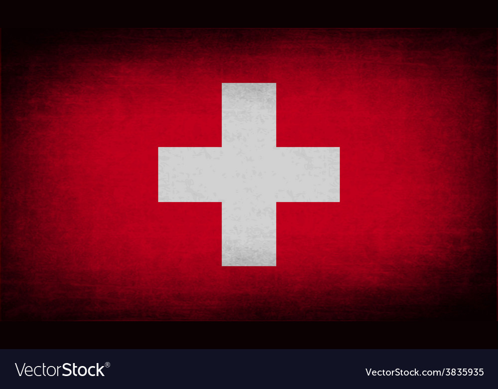 Flag of switzerland with old texture