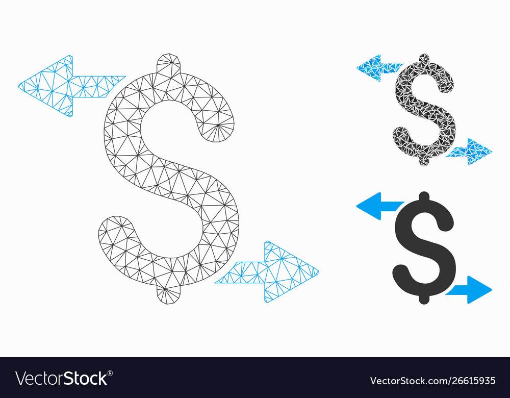 Payouts mesh wire frame model and triangle vector image Payouts mesh wire frame model and triangle