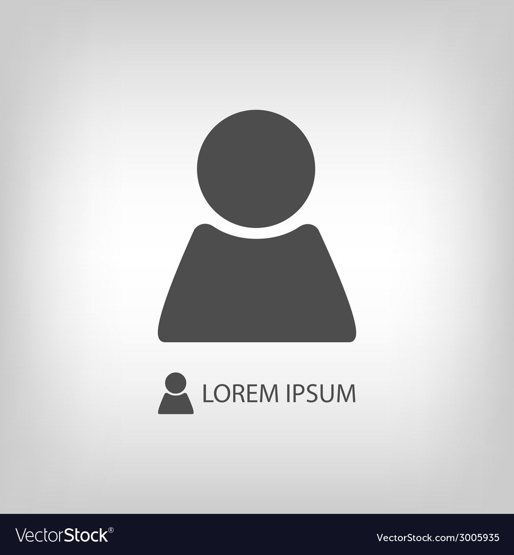 Person sign Royalty Free Vector Image - VectorStock