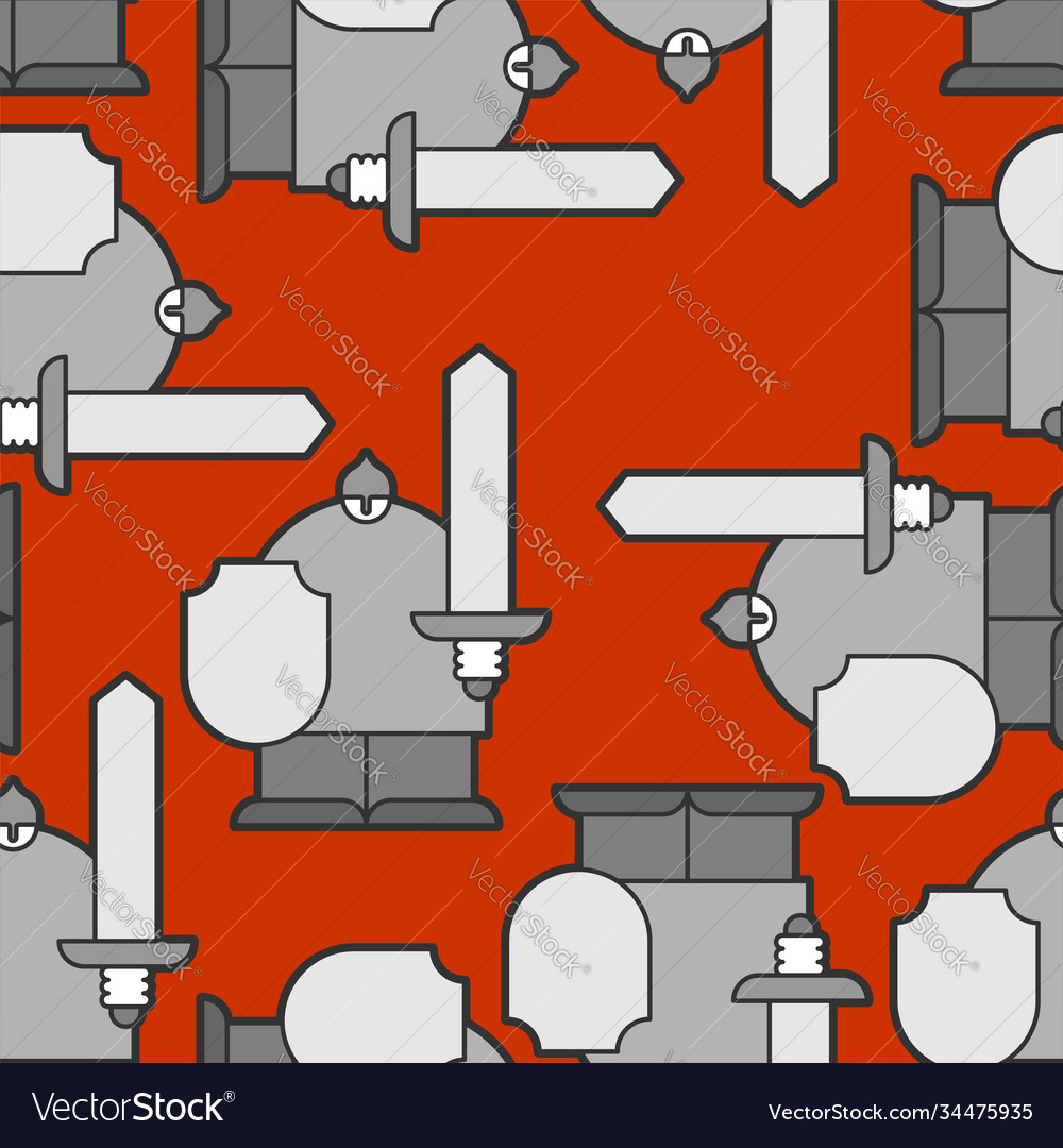 Russian hero warrior pattern seamless knight made