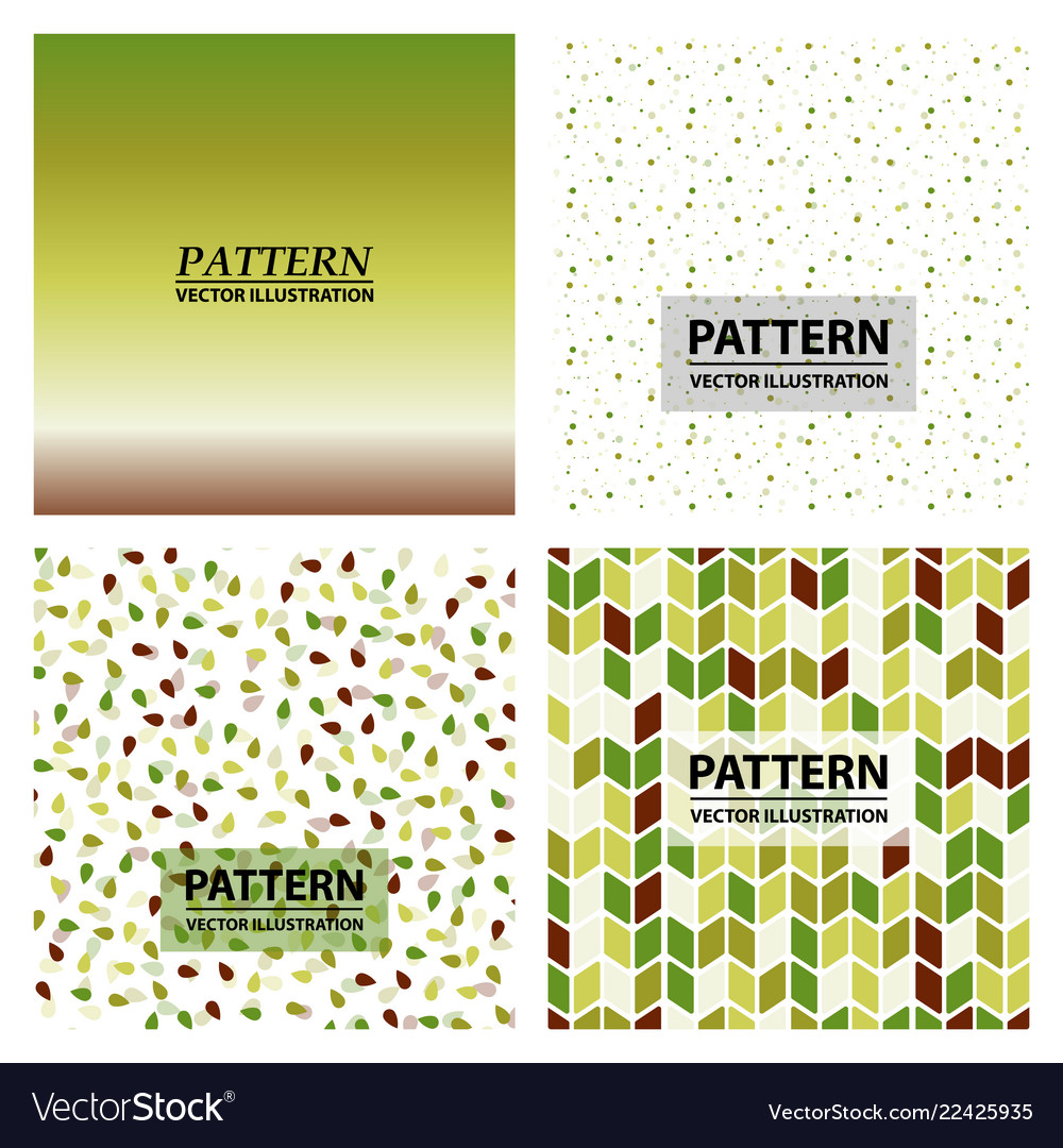 Set of cards patterns at the background vector image Set of cards patterns at the background
