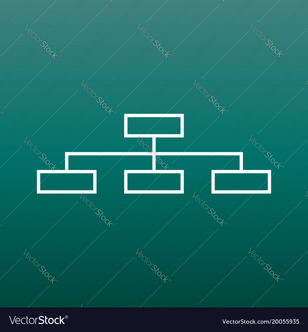 Structure simple flat icon on green background