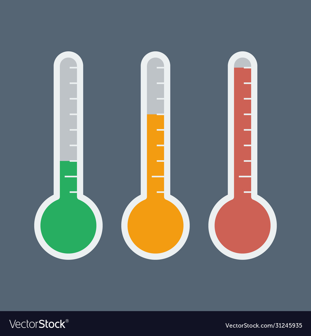 Thermometers with different temperatures