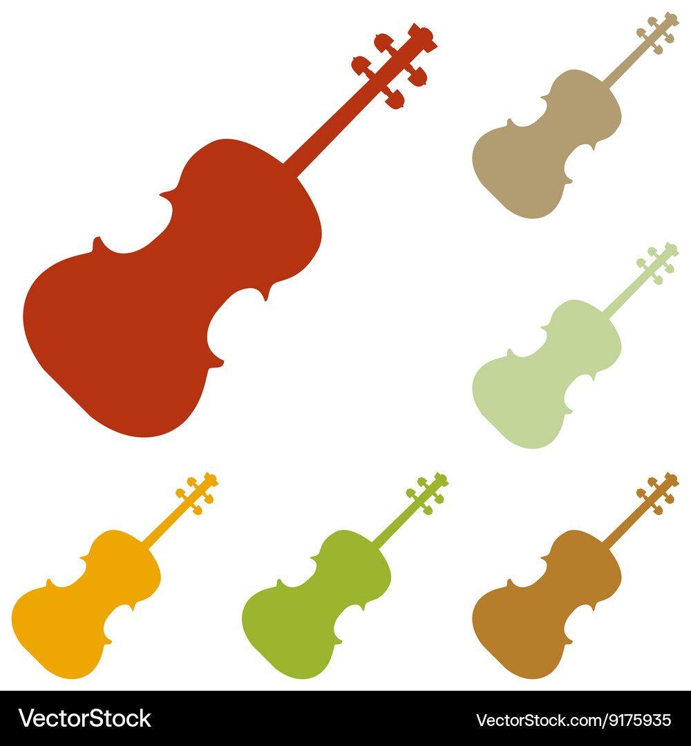 Violine sign Royalty Free Vector Image - VectorStock
