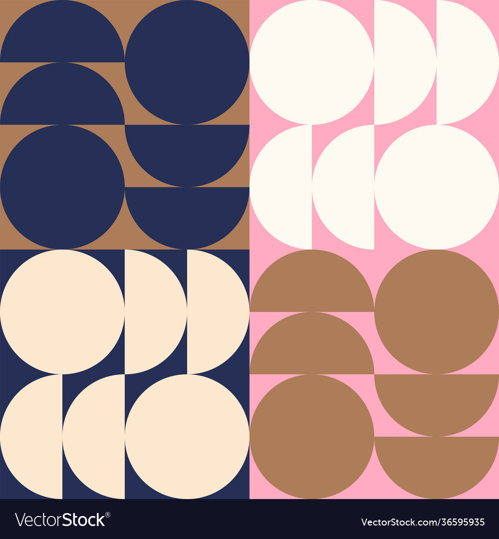 Warm colored circular pattern design vector image Warm colored circular pattern design