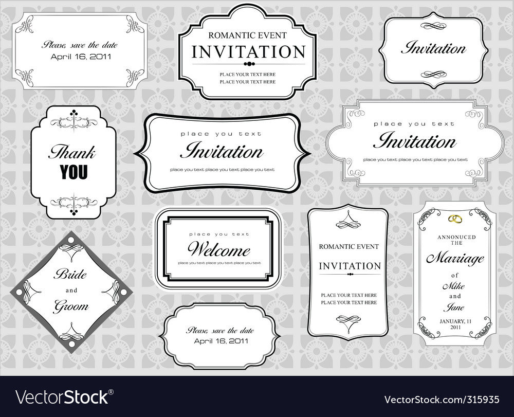 Wedding Invitation Frames