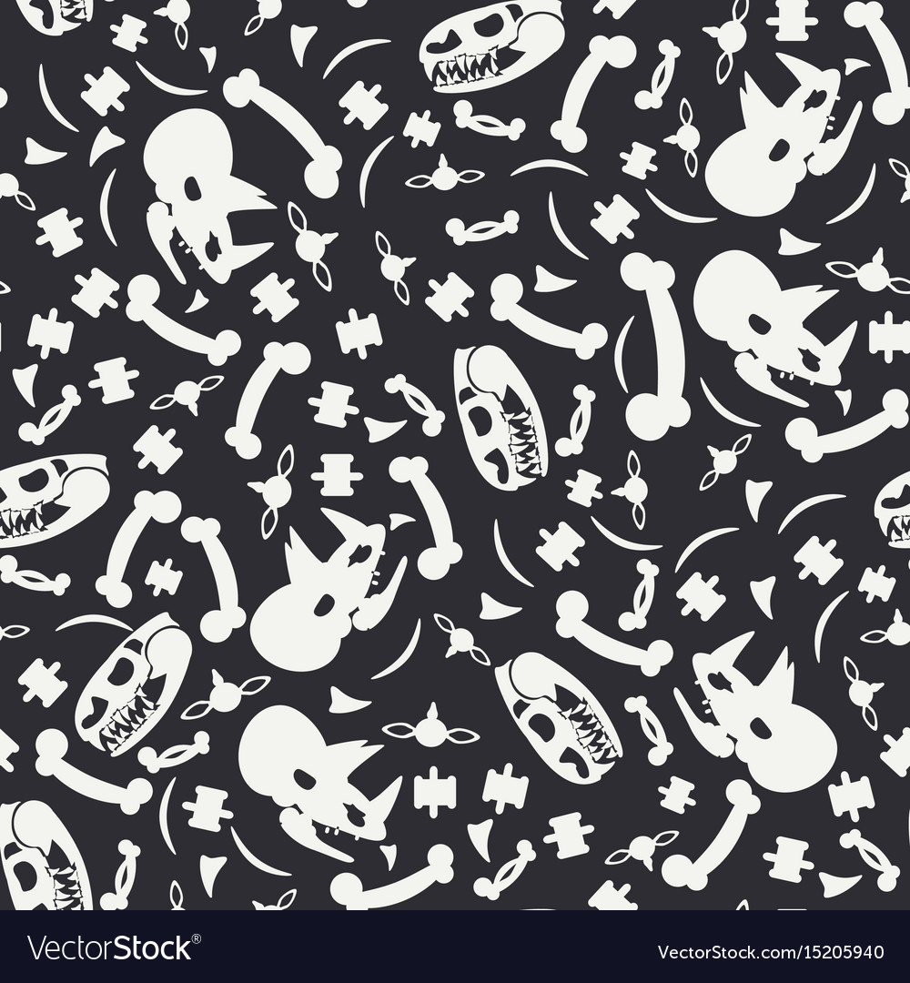 Abstract paleontologic seamless background pattern