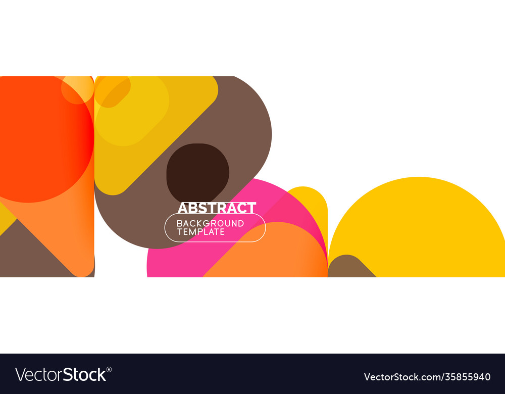 Flat geometric round shapes and dynamic lines