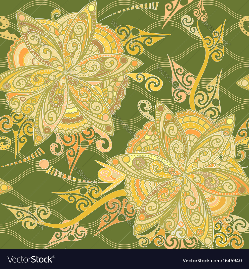 Floral pattern in eastern style