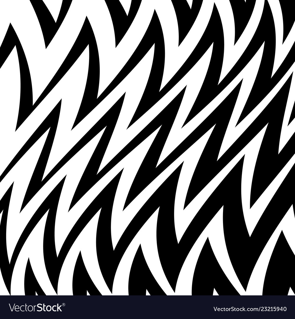 Geometric simple zigzag print wave pattern vector image Geometric simple zigzag print wave pattern