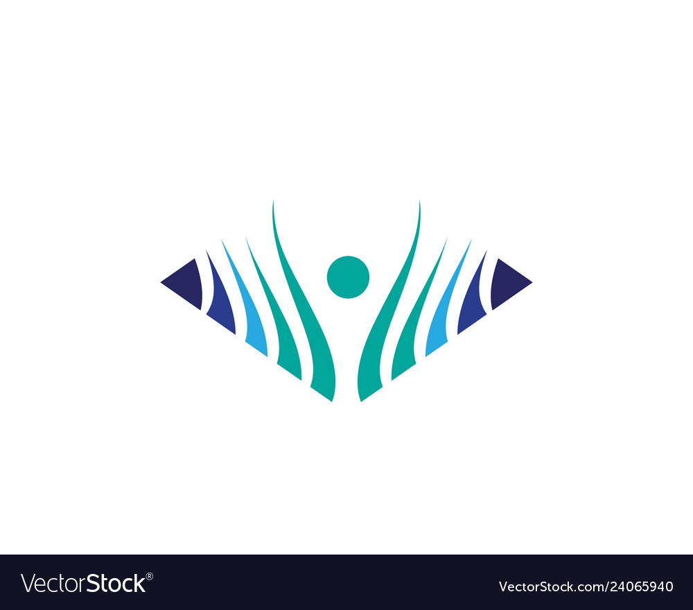 Pyramid logo and symbol business abstract design