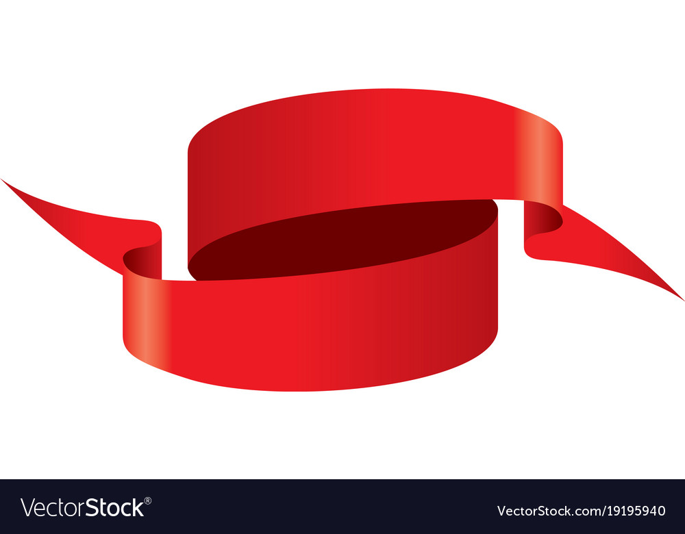 Red ribbon Royalty Free Vector Image - VectorStock