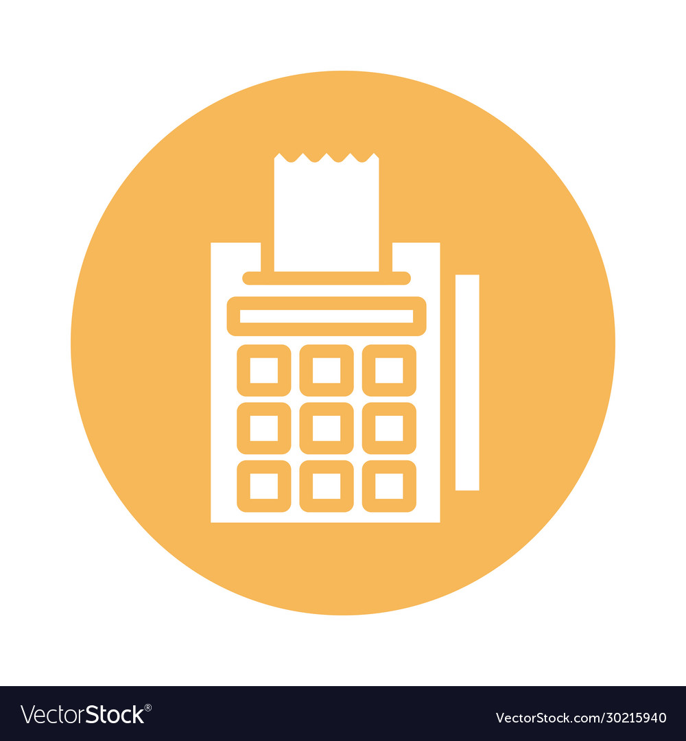 Register machine block style icon