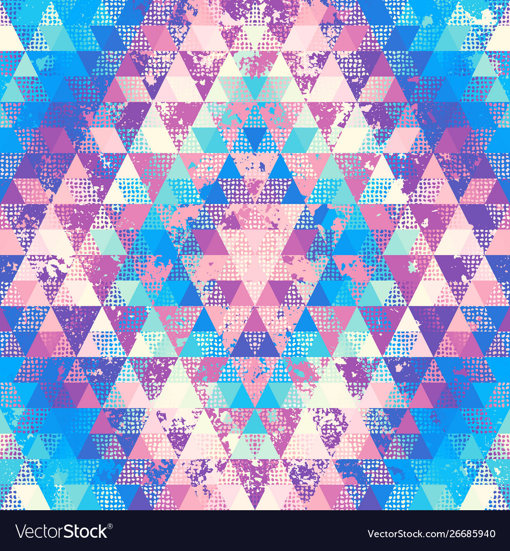 Seamless pattern background a triangles Vector Image Seamless pattern background a triangles