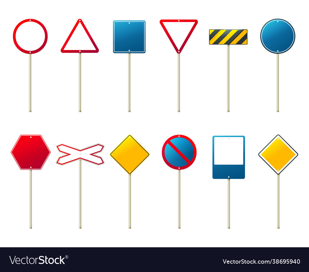 Stellen Sie Straße oder Straßenschild leere Vorlage