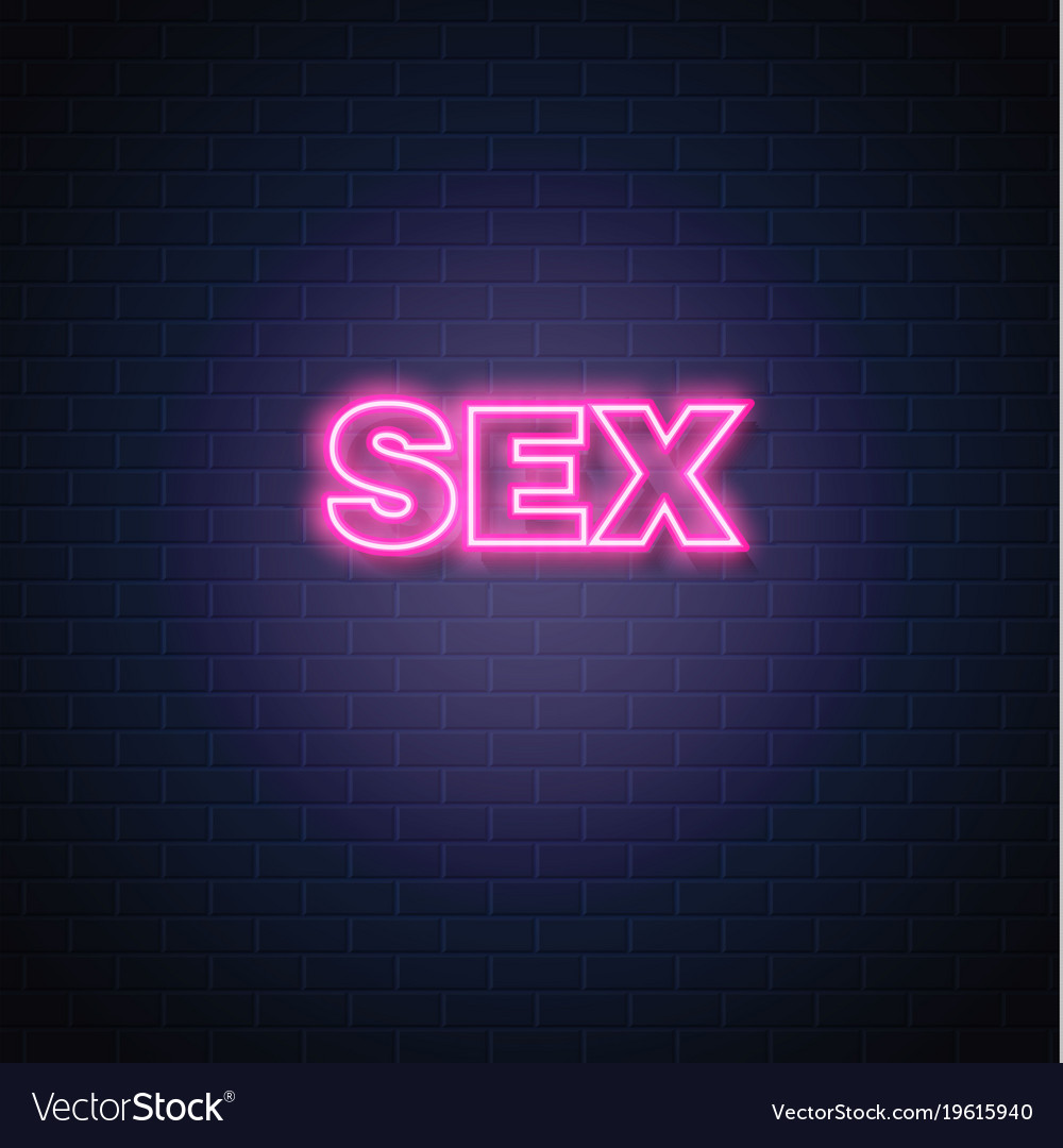 Sex Neon Sign Vintage Signage Royalty Free Vector Image Free Download Nude Photo Gallery 3610