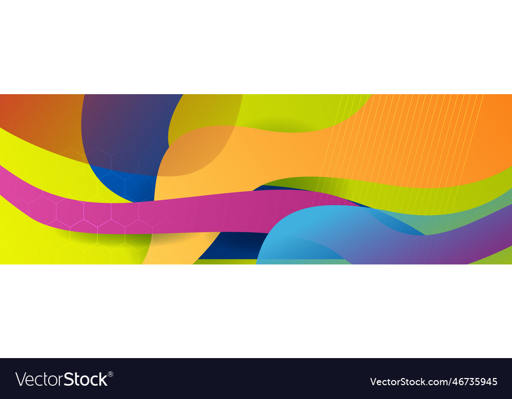 Abstract colorful polygon banner design template Vector Image