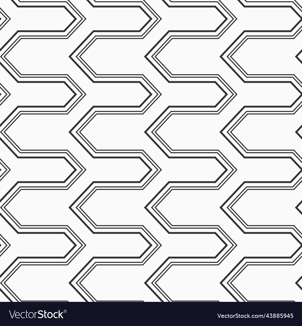 Abstract seamless pattern hexagonal zigzag vector image Abstract seamless pattern hexagonal zigzag